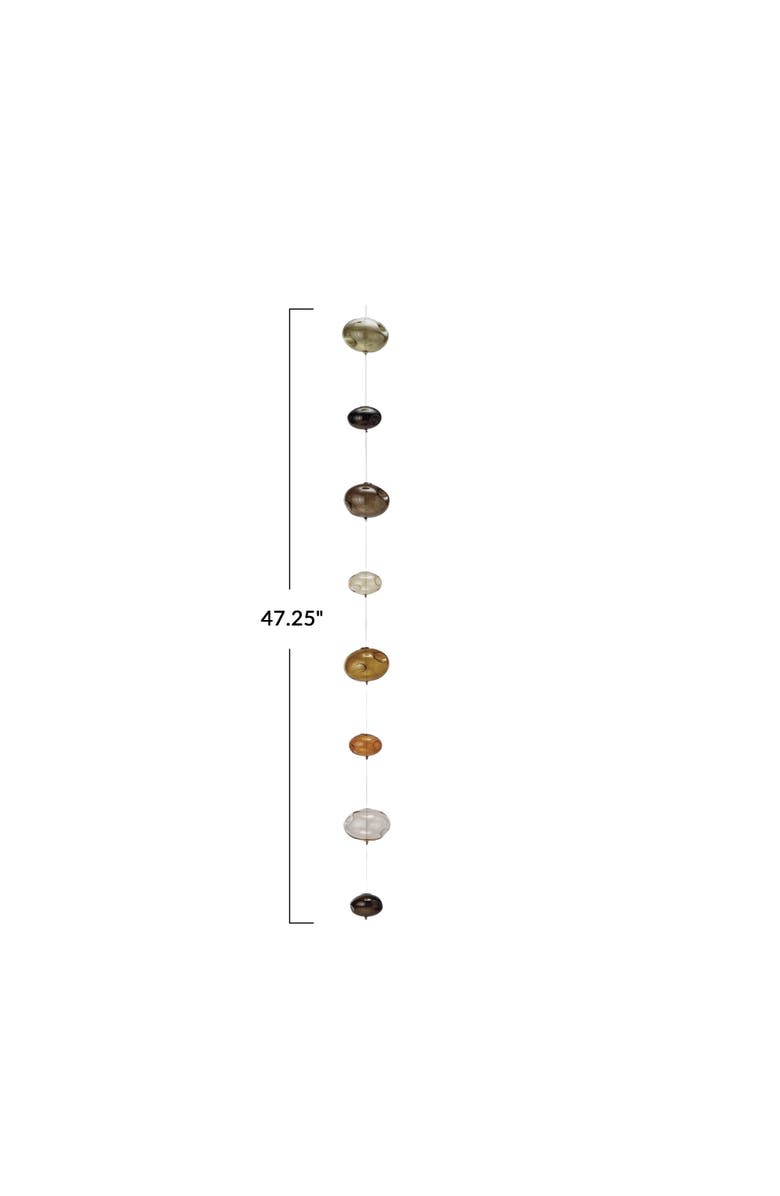 Storied Home Azure Bubbles Hand-Blown Garland, Brown, Alternate, color, Brown