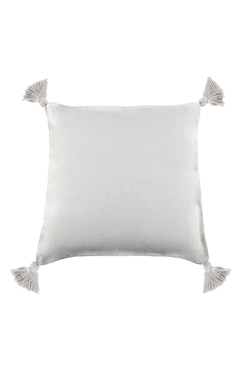 Pom Pom at Home Montauk Tassel Accent Pillow, Main, color, White