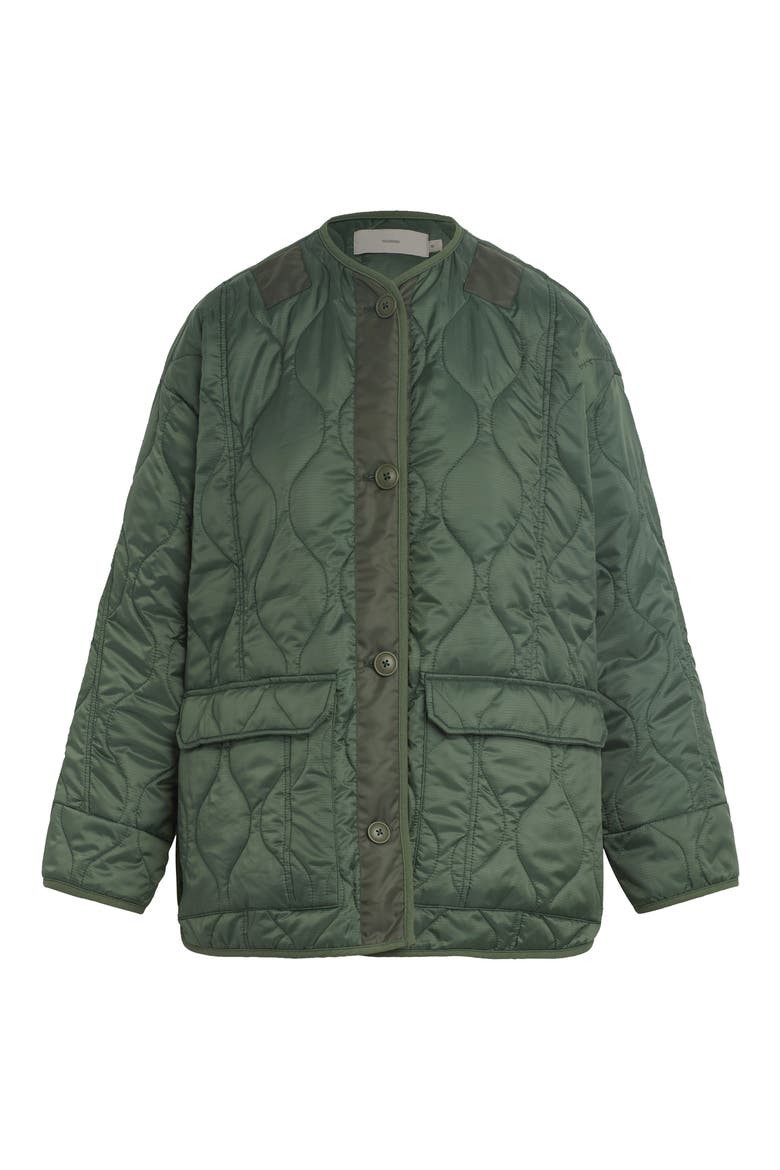 Oversize Quilted Liner Jacket, Alternate, color, RIFLE GREEN