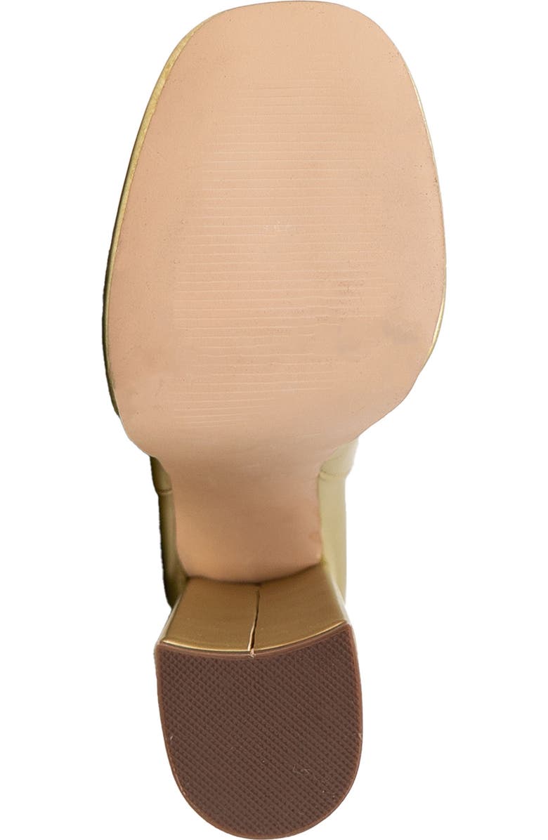 CHASE AND CHLOE Double Platform Chunky Boot, Alternate, color, Gold Metallic