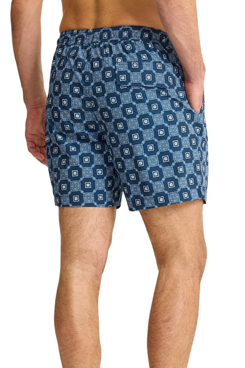 Naples Barcelos Tiles 6-Inch Performance Swim Trunks, Alternate, color, DRESS BLUES