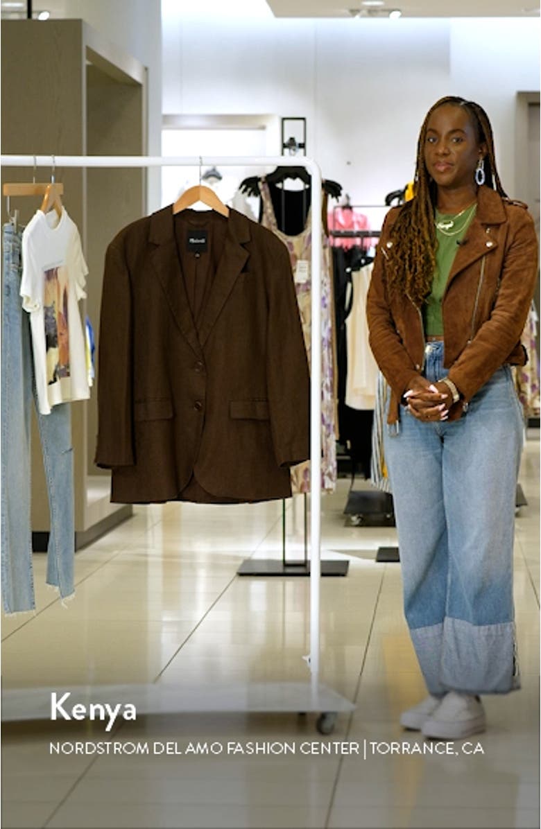 The Oversized Linen Blazer, sales video thumbnail
