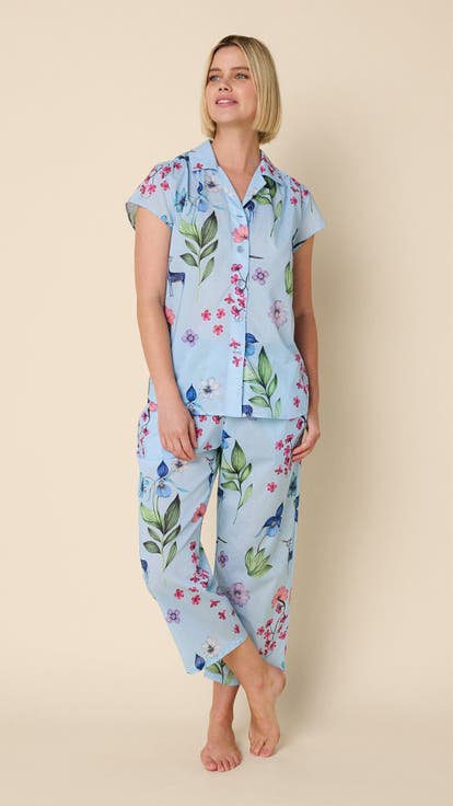 Lightweight Cropped Pajama Set