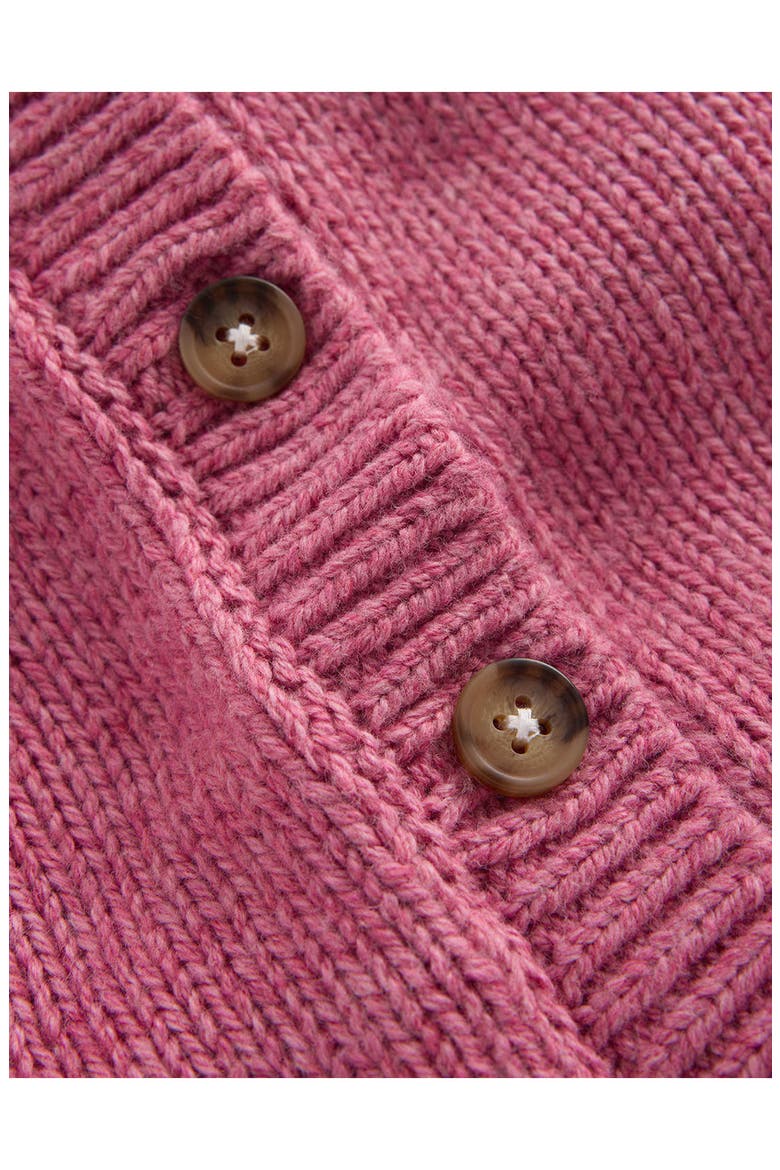 Chunky Cardigan, Alternate, color, PINK MARL