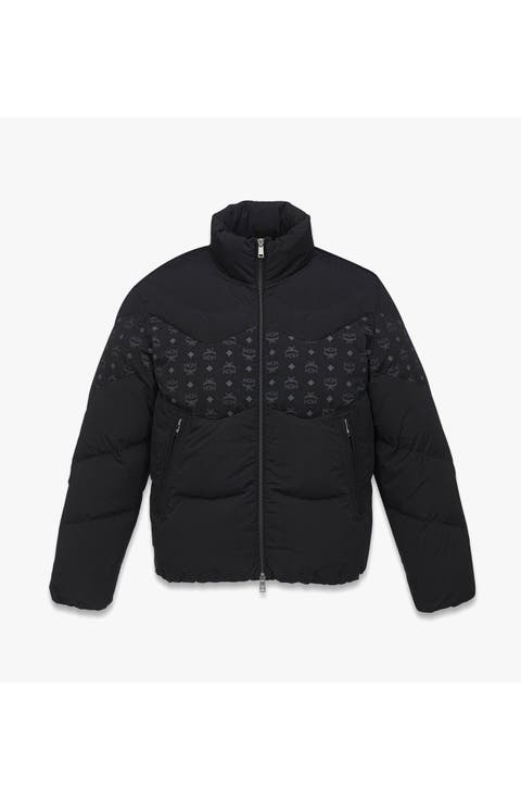 Monogram Print Puffer Jacket in ECONYL