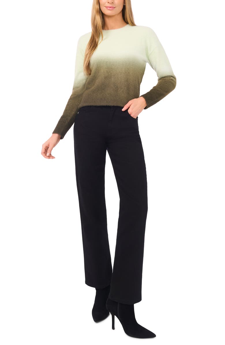 Halogen<sup>®</sup> Ombré Crewneck Sweater, Alternate, color, Seacrest