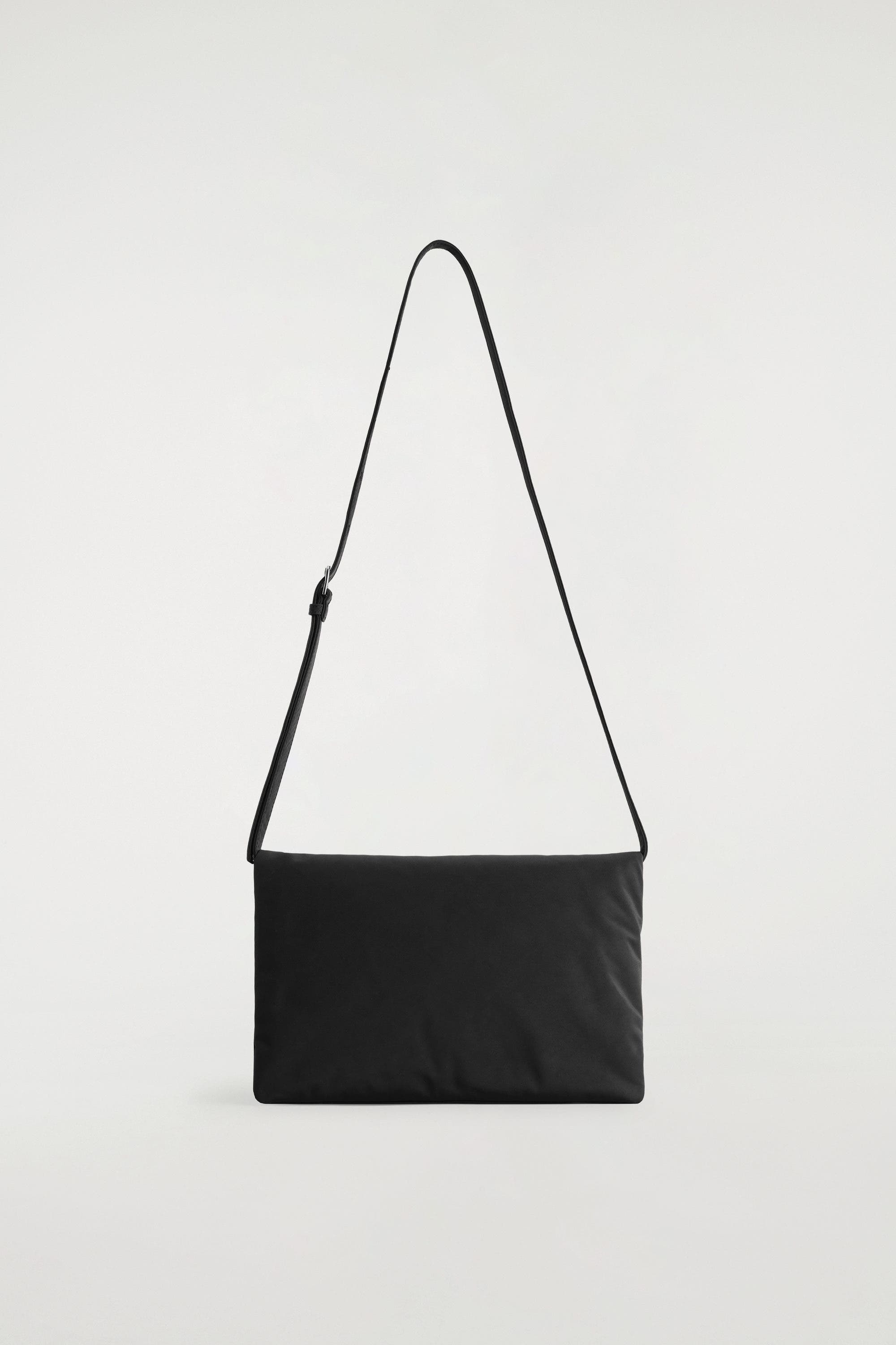 COS Trifold Padded Crossbody Bag, Alternate, color, Black