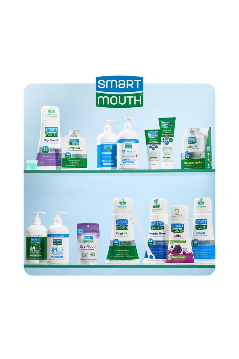 Dual-Action Sugar-Free Dry Mouth Mints with Zinc and Xylitol 50 Count, 8-Pack, Alternate, color, Mellow Mint