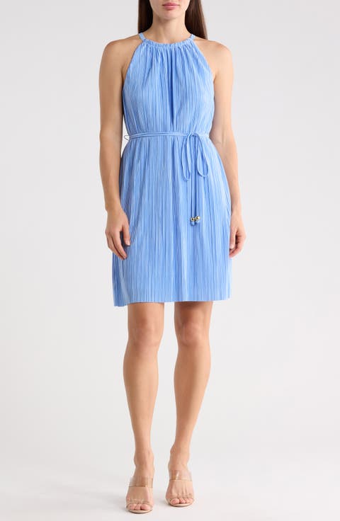 High Neck Sleeveless Dress