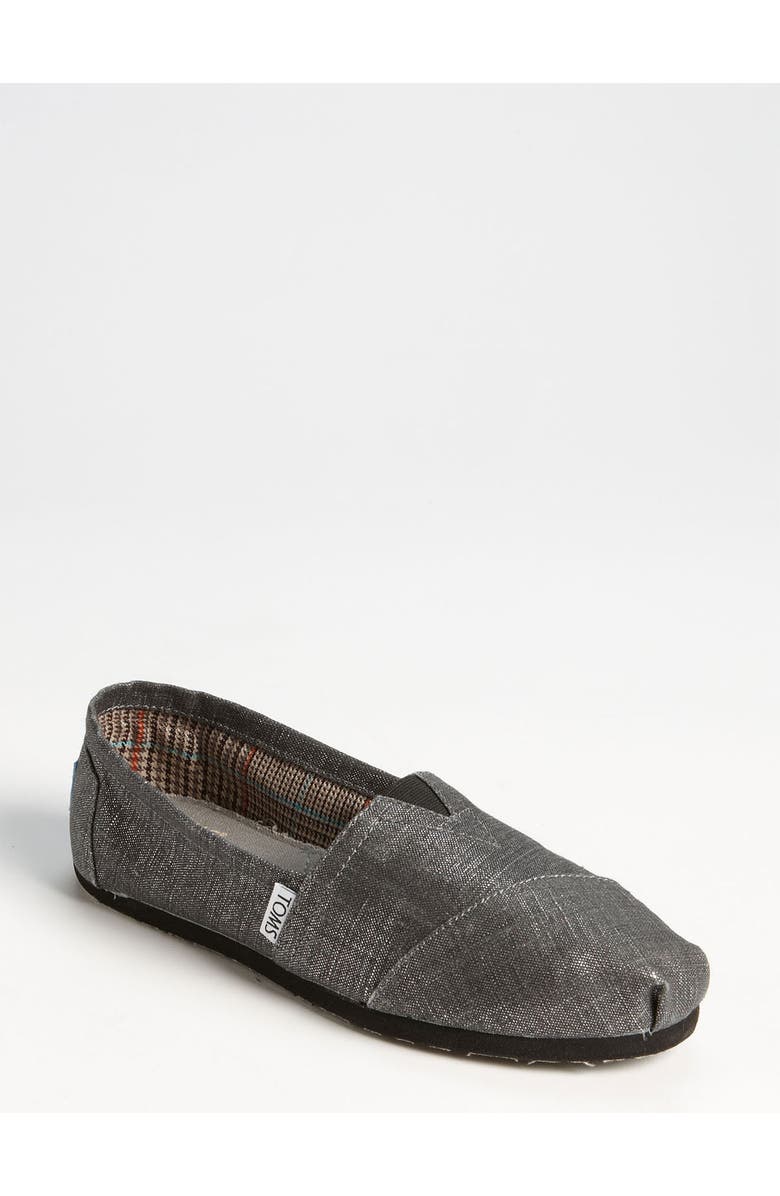 TOMS Metallic Linen Slip-On, Main, color,