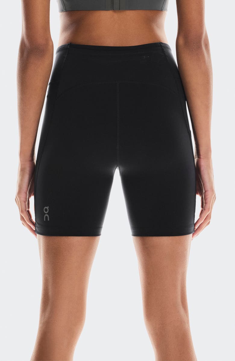 On Performance Bike Shorts with Pockets, Alternate, color, Black