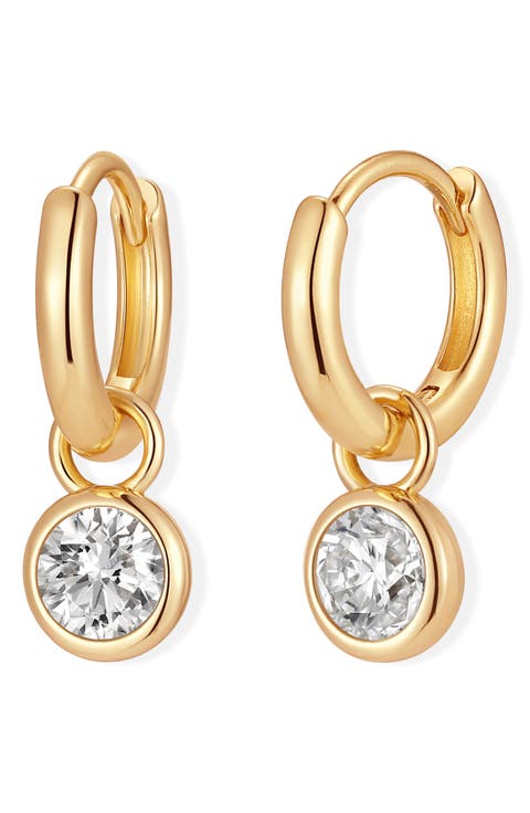 Matilda Birthstone Huggie Hoop Earrings