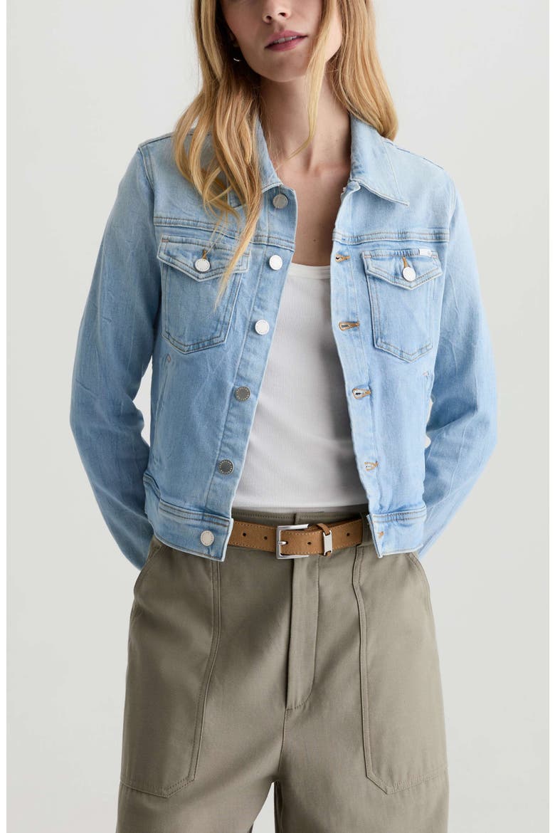 Robyn Stretch Denim Jacket, Main, color, KINGS RIVER
