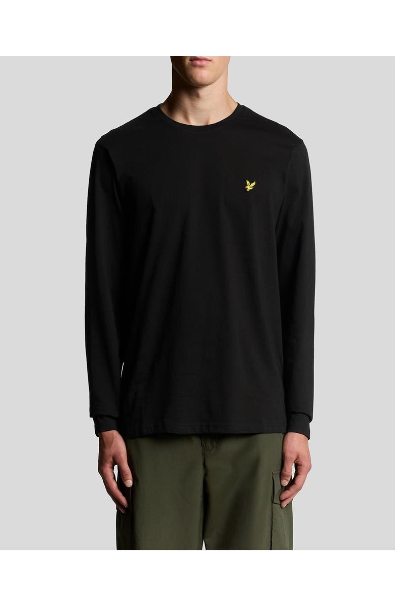Lyle & Scott Plain Long Sleeve T-Shirt, Alternate, color, Jet Black