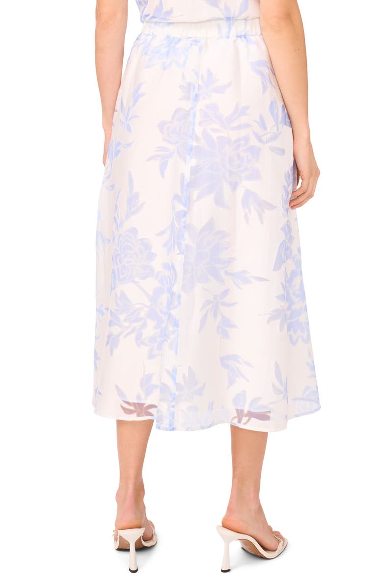 Halogen<sup>®</sup> Floral A-Line Midi Skirt, Alternate, color, Frozen