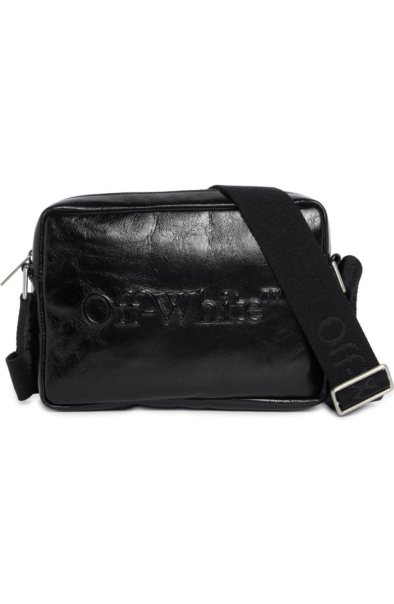 Off-White Bookish Leather Camera Bag, Main, color,