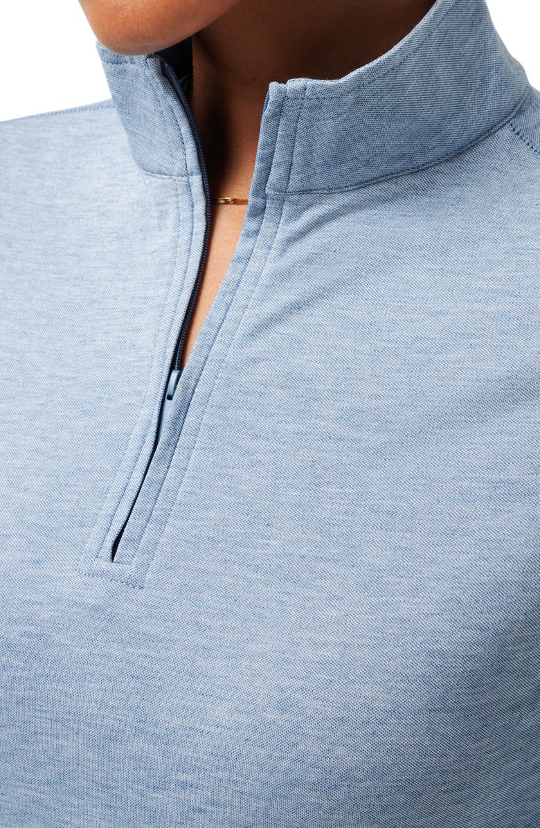 TravisMathew Featherweight Active Pullover, Alternate, color, Heather Copen Blue