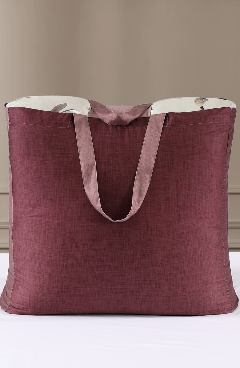 Bebejan 5-Piece Purple Lilies Reversible Comforter Set, Alternate, color, Purple