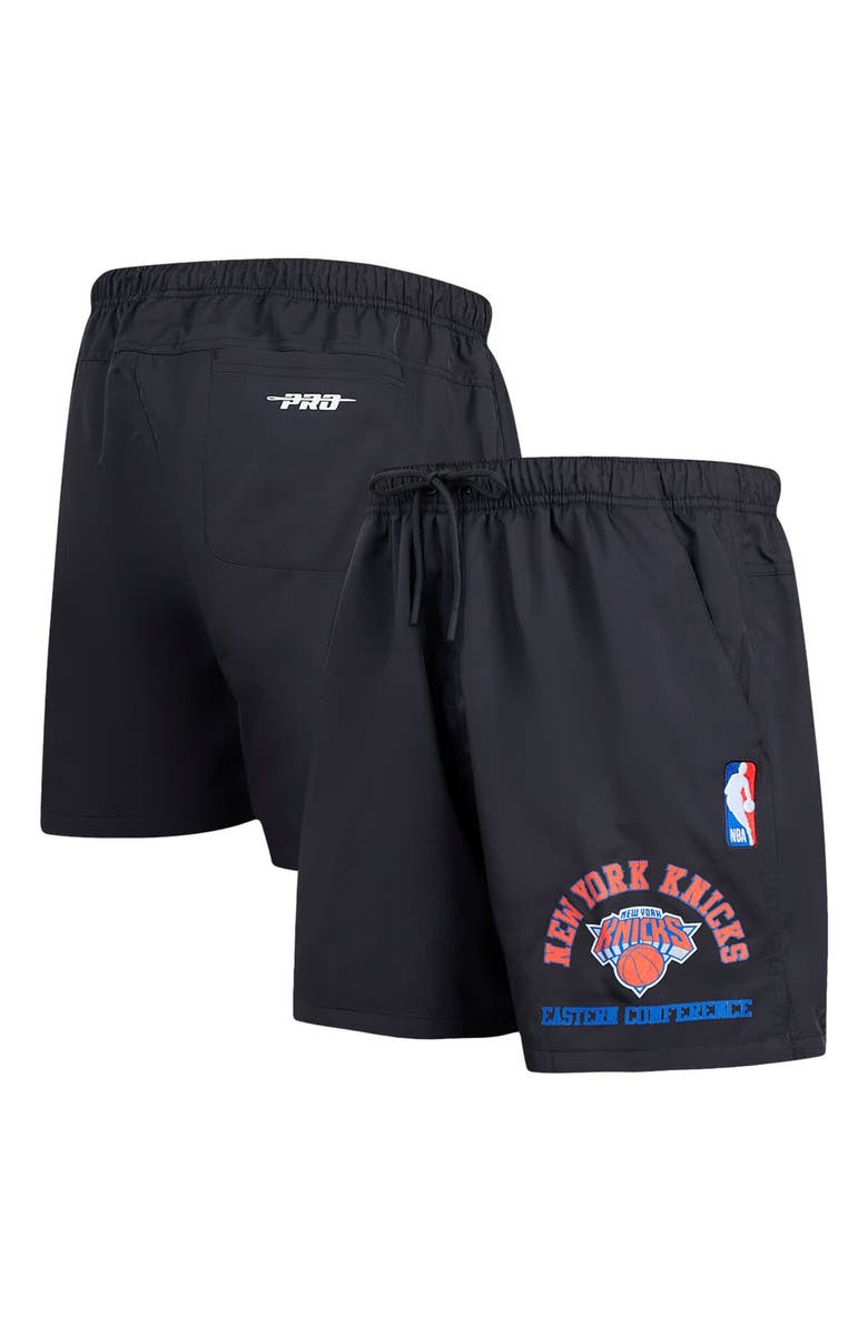 PRO STANDARD Men's Pro Standard Black New York Knicks Area Code Shorts, Alternate, color, 