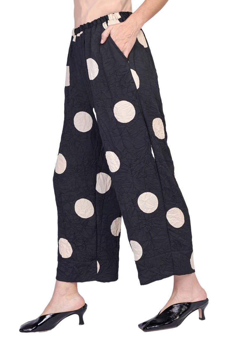 Alembika Wide leg pants in Polkadots print, Alternate, color, 