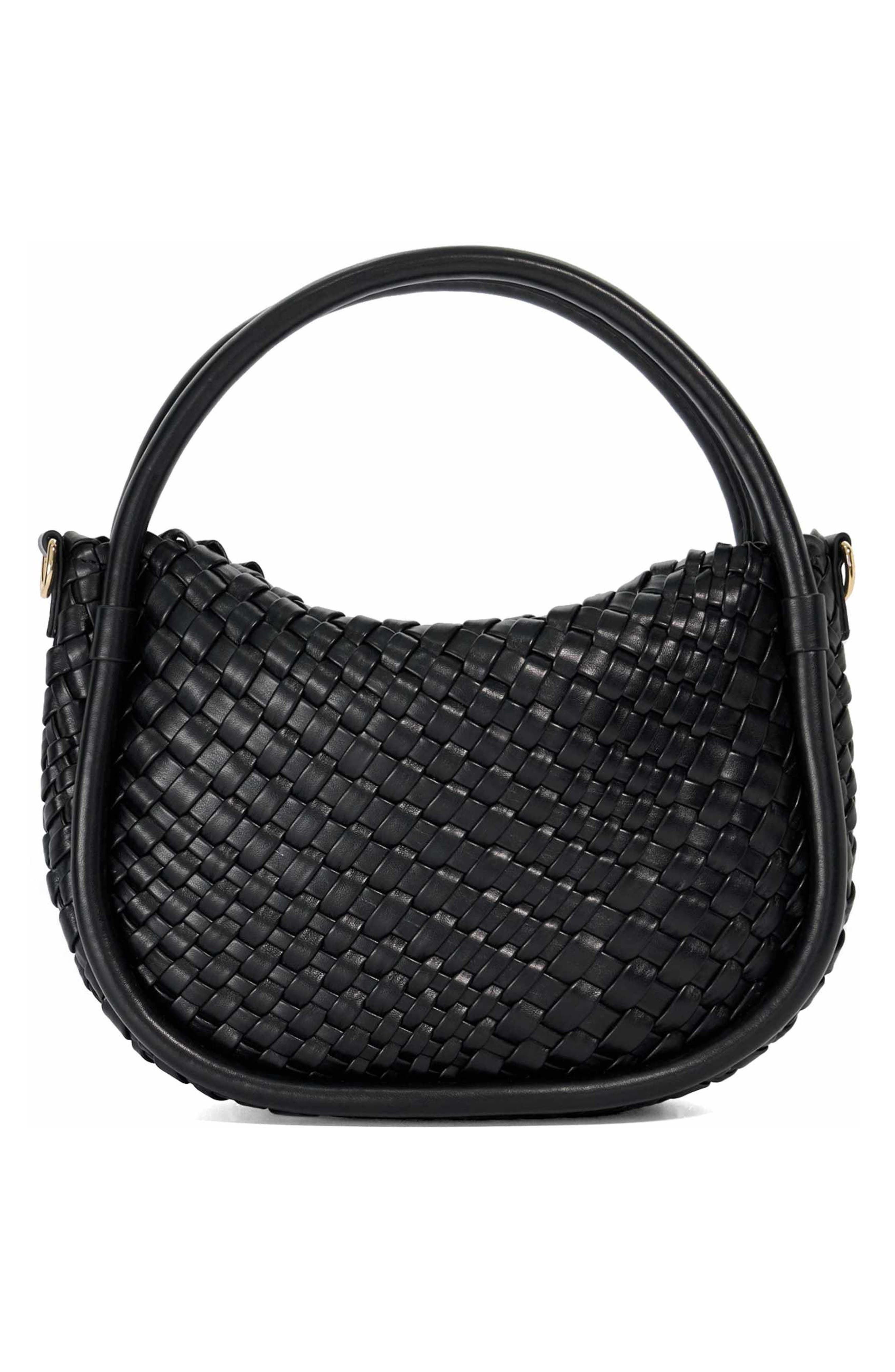 Dune London Dinideliberate Top Handle Bag, Alternate, color, Black