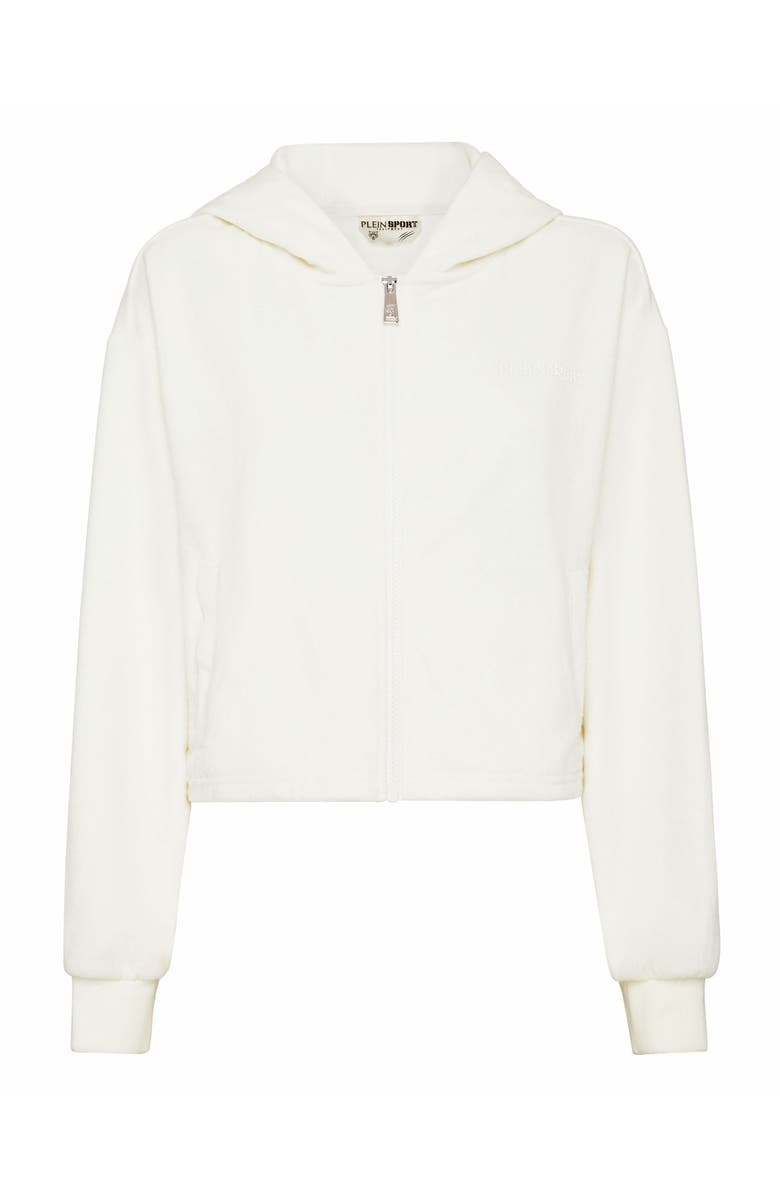 PLEIN SPORT Sponge Hoodie Sweatshirt Women, Main, color, Offwhite