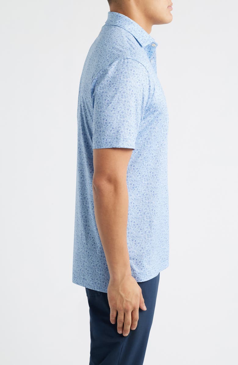 Peter Millar Parker Performance Jersey Polo, Alternate, color, Stream Blue