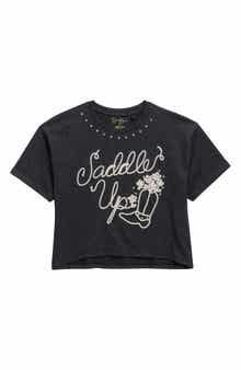 Jessica Simpson Kids' Cuff Graphic T-Shirt