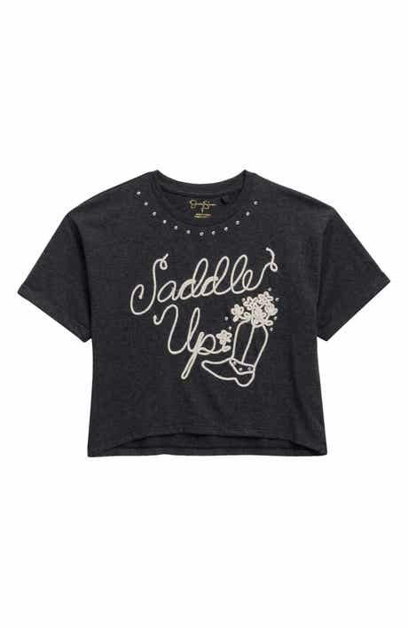 Jessica Simpson Kids' Cuff Graphic T-Shirt