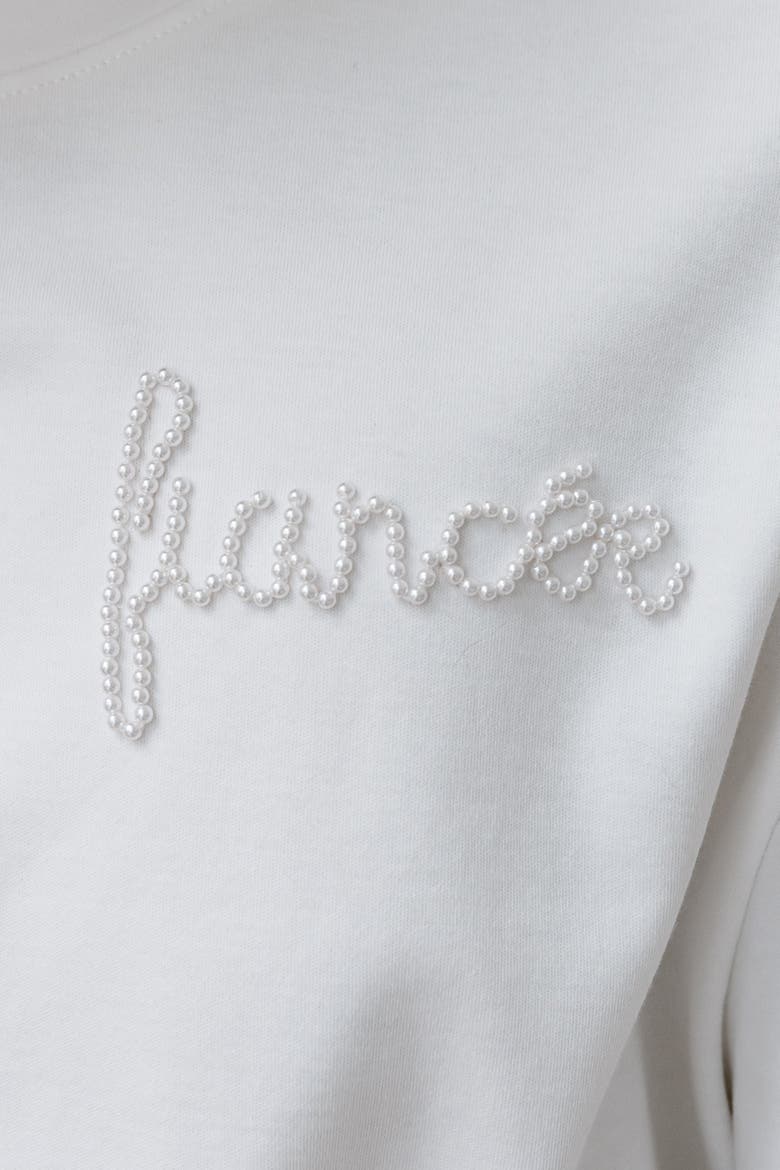 Fiancée Tee, Alternate, color, White