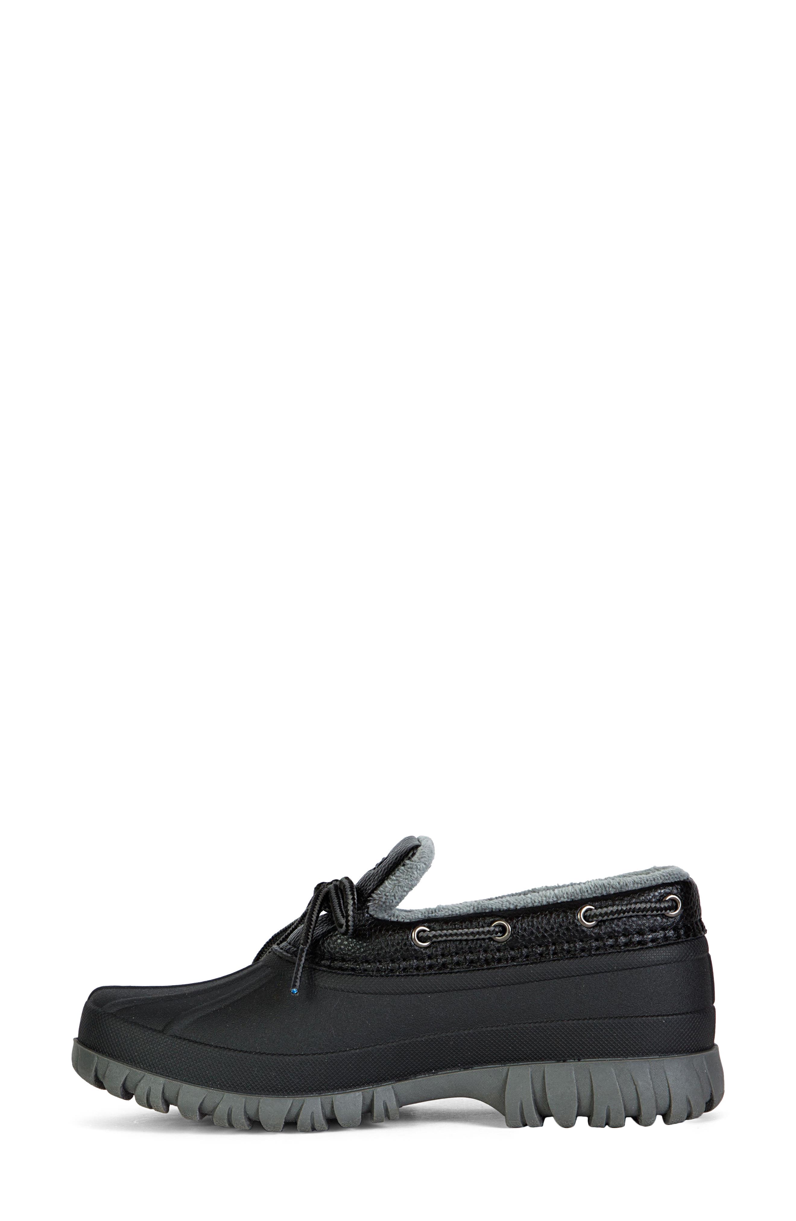 Willow Waterproof Faux Leather Shoe, Alternate, color, BLACK