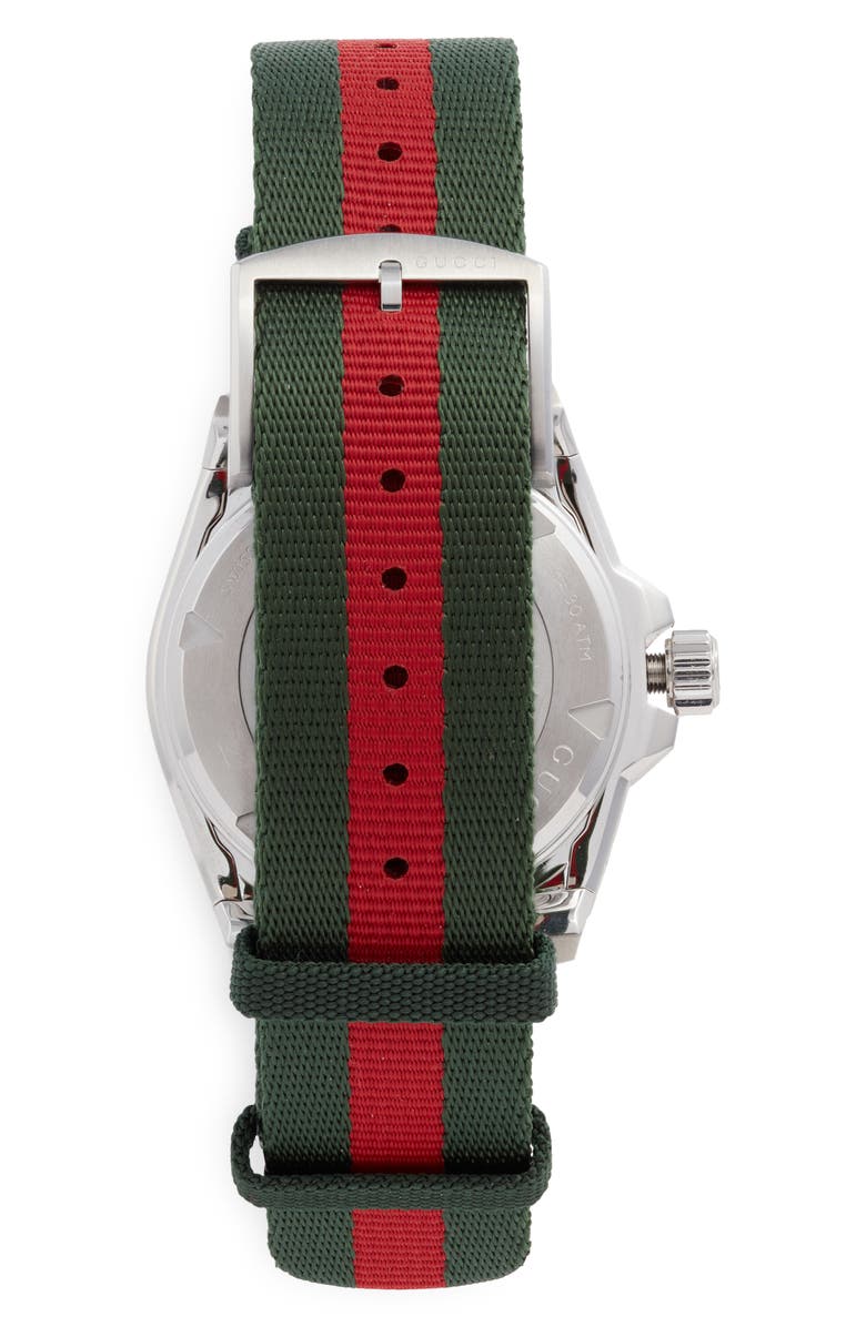Gucci Dive Fabric Strap Watch, 40mm, Alternate, color, 
