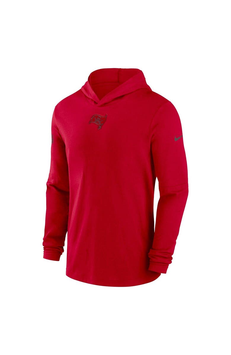Nike Men's Nike Red Tampa Bay Buccaneers Sideline Performance Long Sleeve Hoodie T-Shirt, Alternate, color, Red