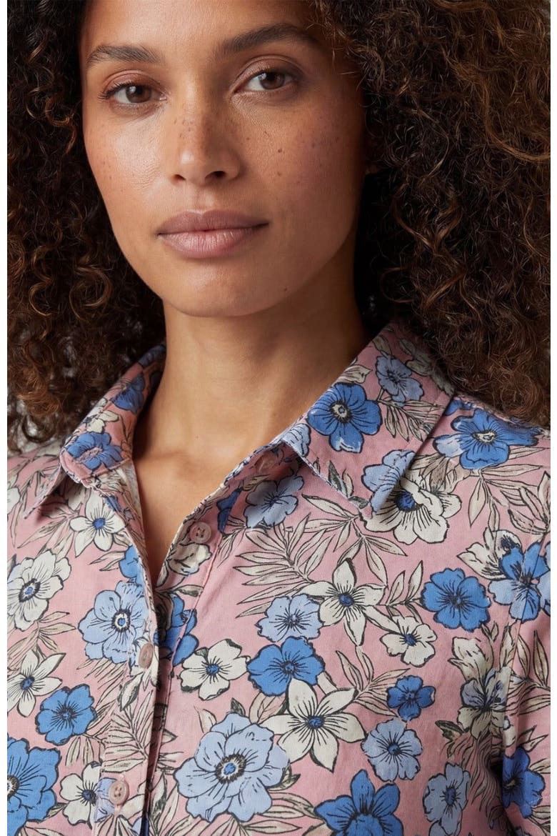 Tropical Mix Womens Printed Shirt, Alternate, color, TROPICAL MIX CORAL