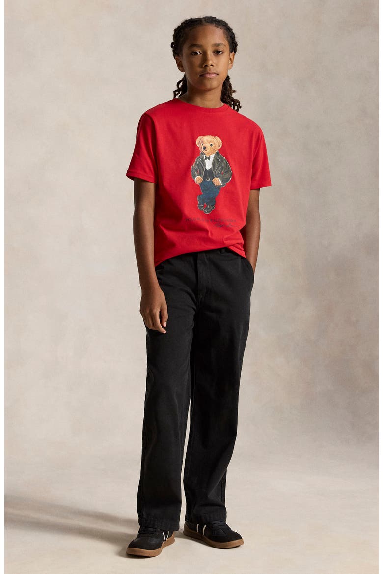 Kids' Polo Bear Graphic Tee, Alternate, color, RL2000 RED