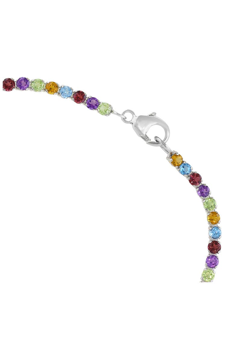 Semiprecious Stone Tennis Bracelet, Alternate, color, MULTI