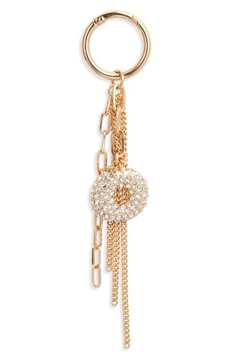 Pavé Crystal Inital Bag Charm