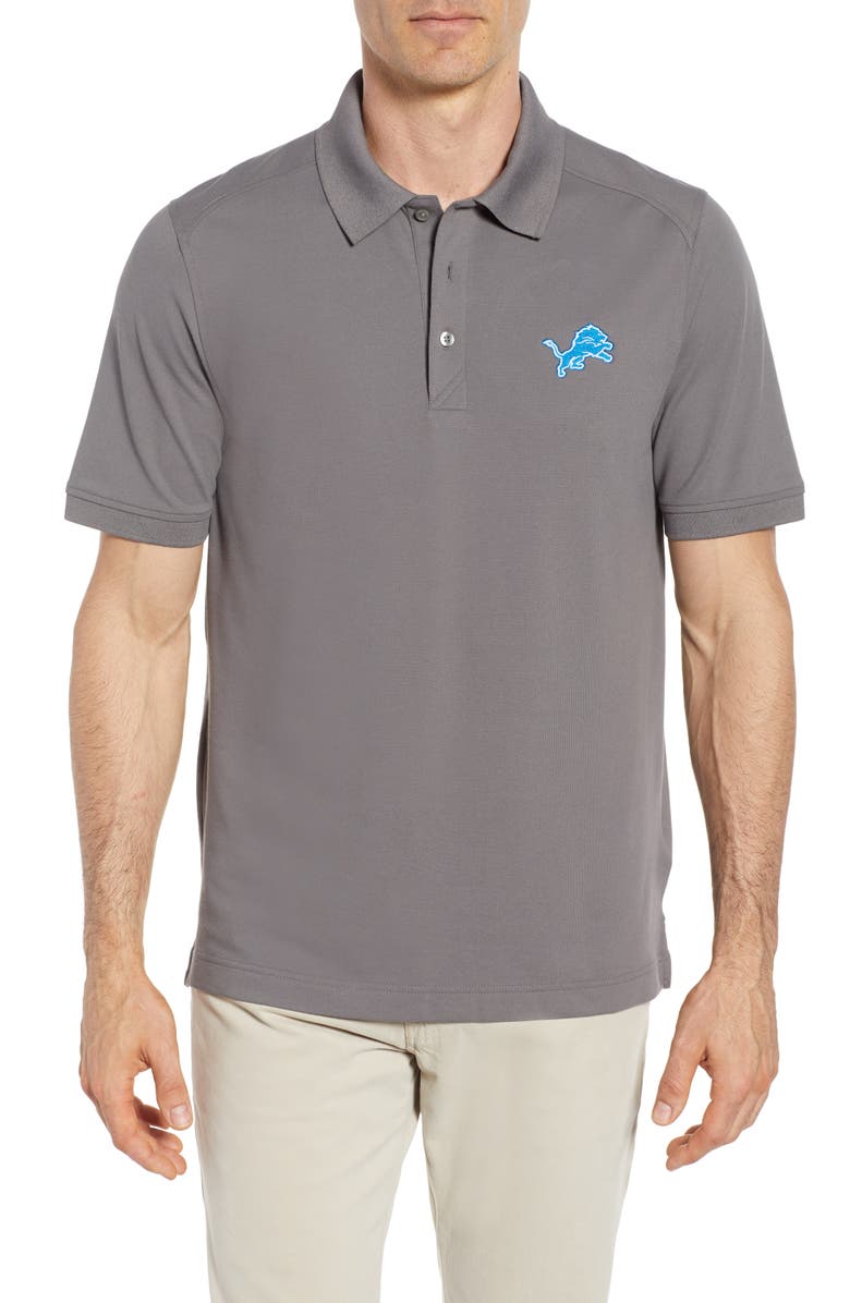 Cutter & Buck Detroit Lions - Advantage Regular Fit DryTec Polo, Main, color, Elemental Grey