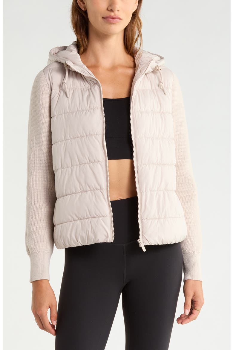 Lumen Hybrid Quilted Jacket, Main, color, GREY PEBBLE