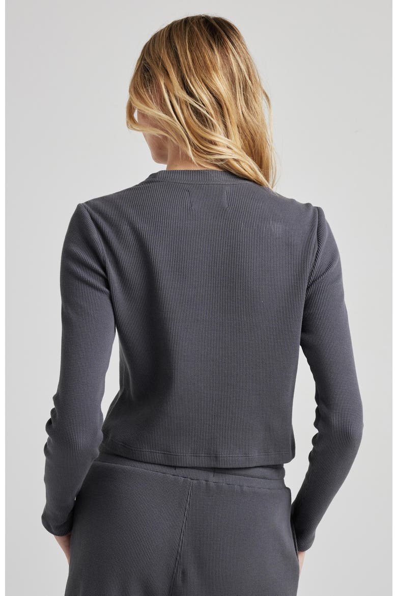 Organic Cotton Long Sleeve Crew, Alternate, color, Charcoal