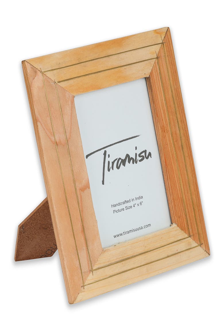 Regal Brass Wood Picture Frame, Alternate, color, WOOD