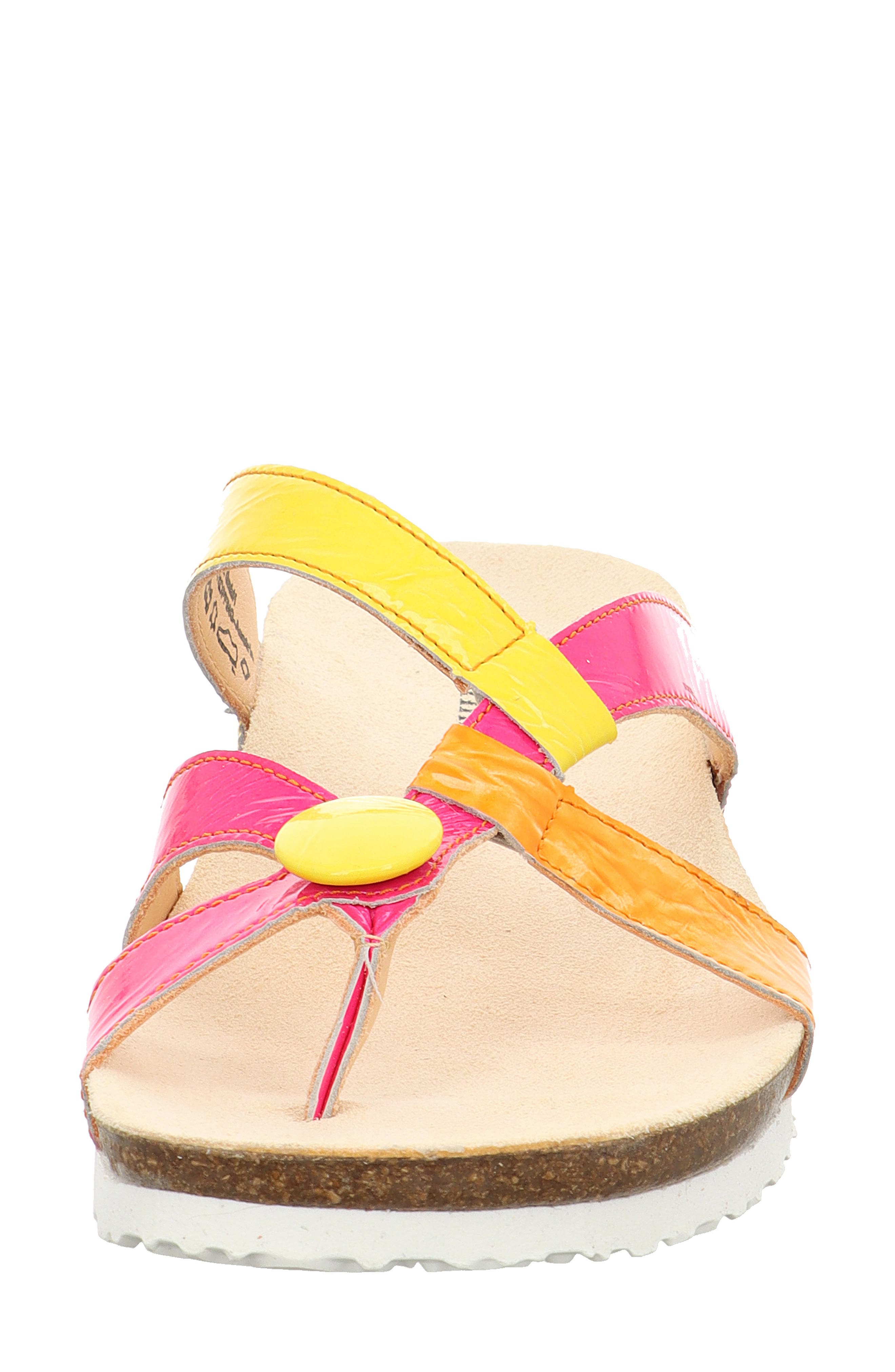 'Julia' Sandal, Alternate, color, FLAMINGO/KOMBI