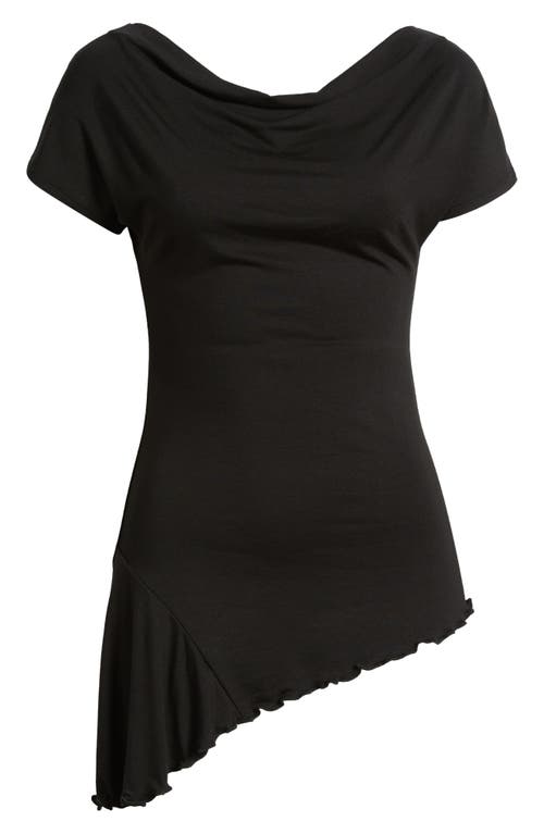 Loveappella Ruched Asymmetric Top