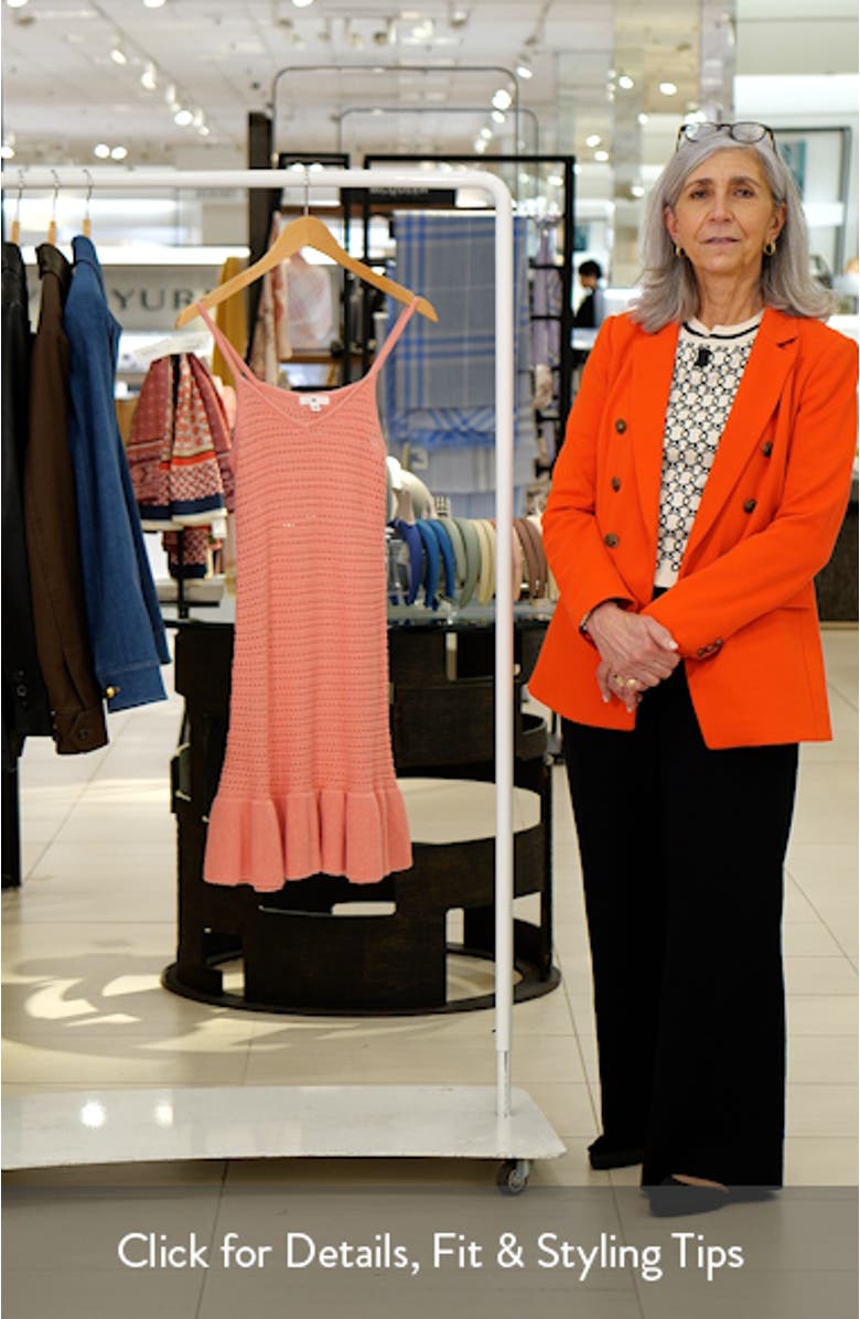 Open Stitch Cover-Up Minidress, sales video thumbnail