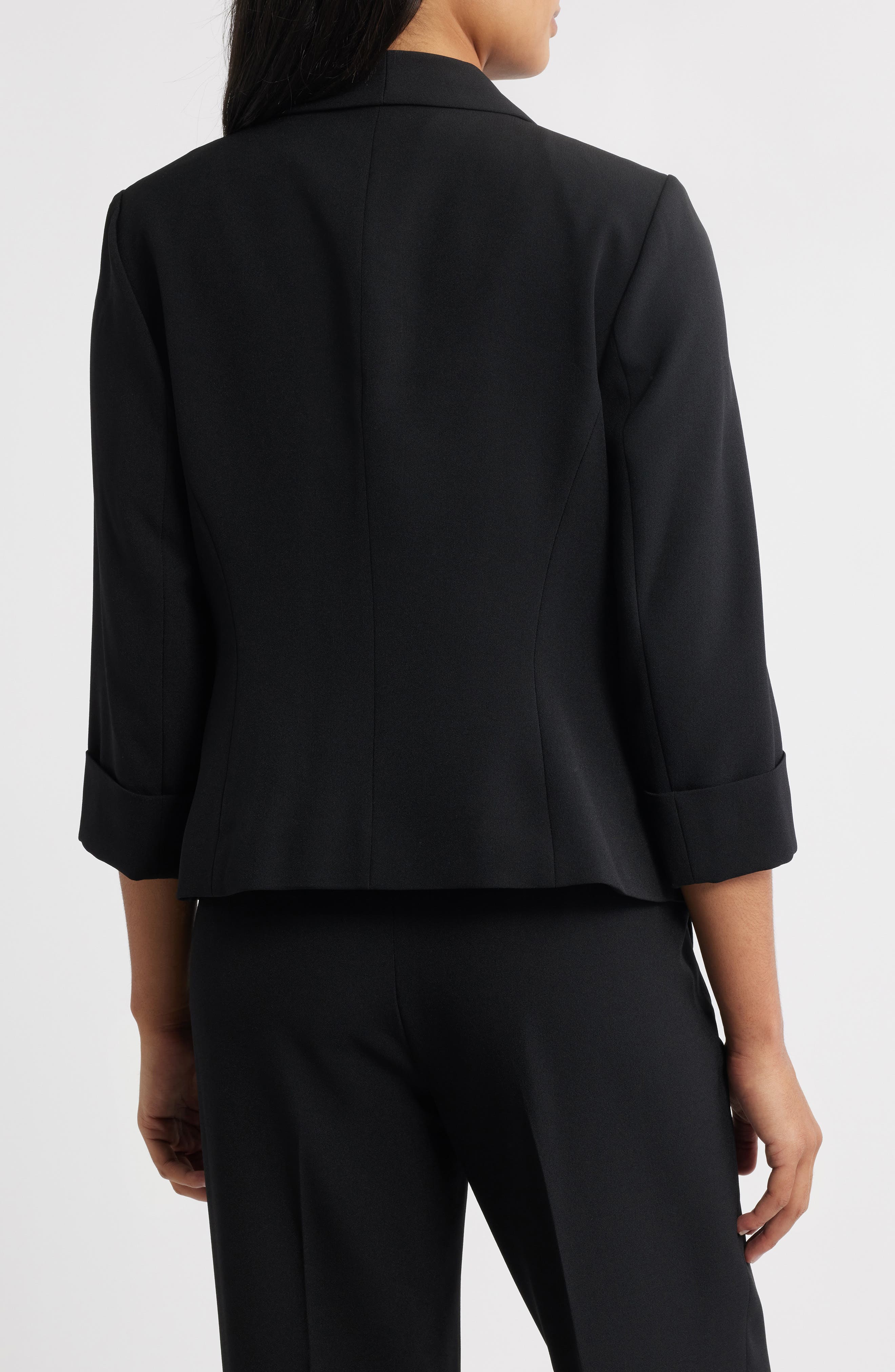 Shawl Collar Open Front Jacket - image 2