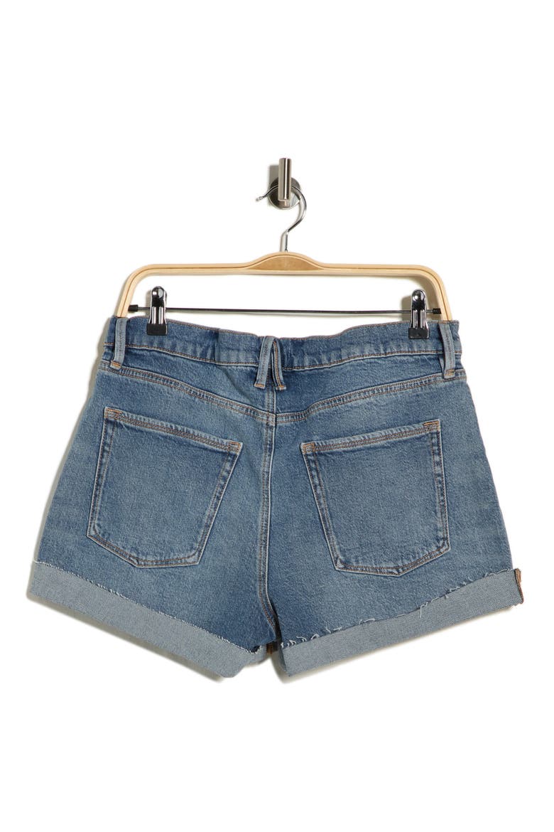 Good High Waist Shorts, Alternate, color, INDIGO575