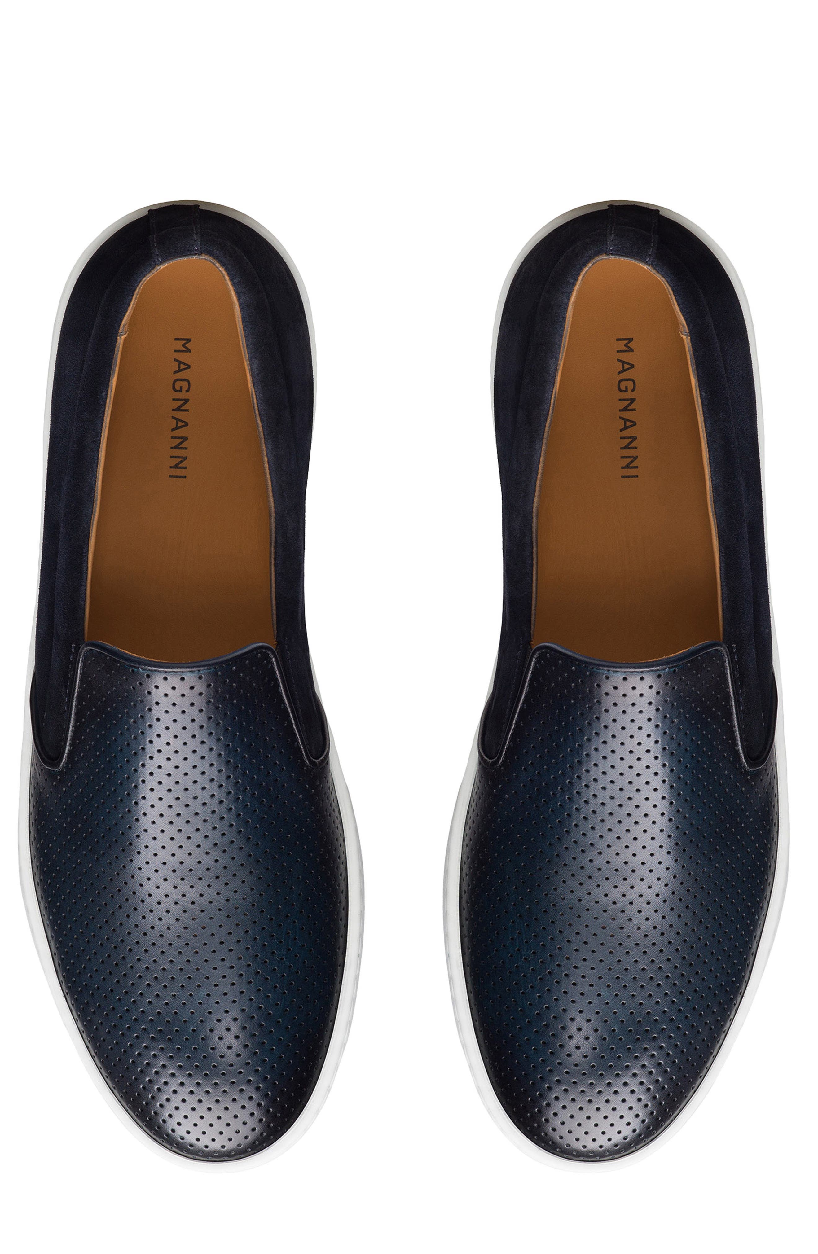 Magnanni Costa Slip-On Sneaker, Alternate, color, Navy