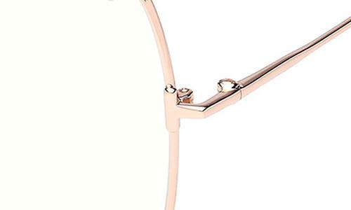 Tom Ford Blue Blocking Metal Cat-eye Glasses In Rose Gold/blue Block