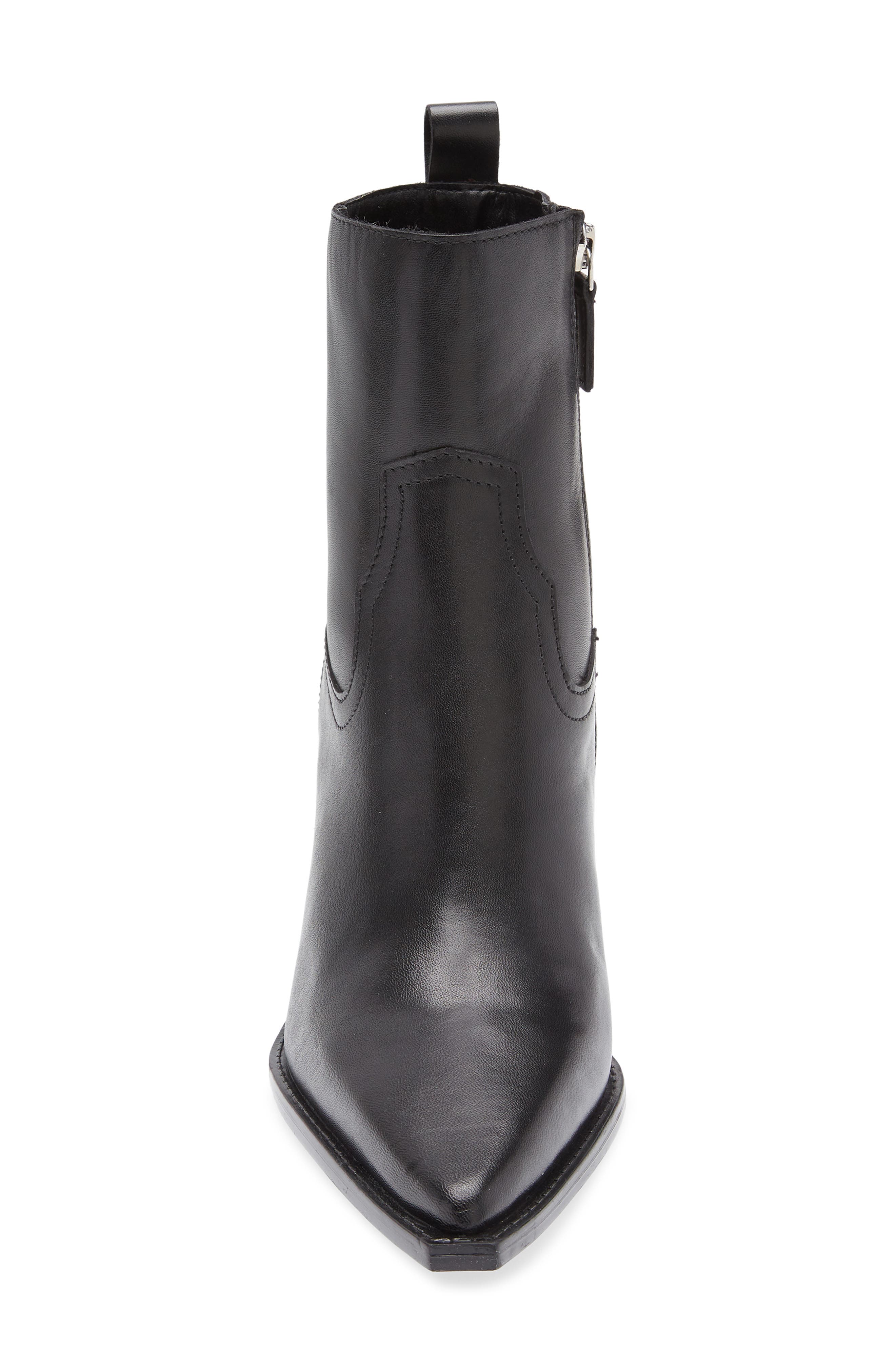 MANGO Pointed Toe Bootie, Alternate, color, Black