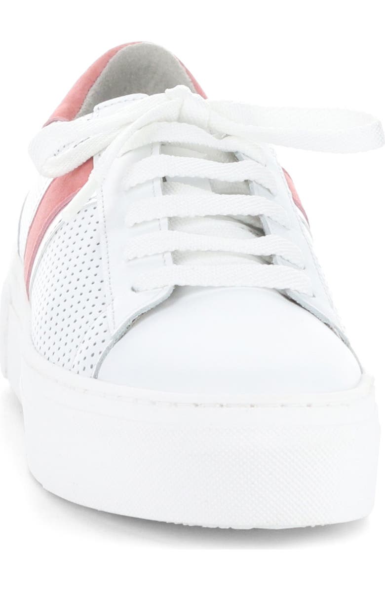 Bos. & Co. Monic Platform Sneaker, Alternate, color, White/Salmon/Silver